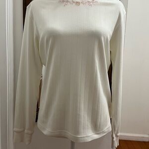 Alfred dunner women pullover Relaxed Ribbed Long Sleeve  size S. Hoodie